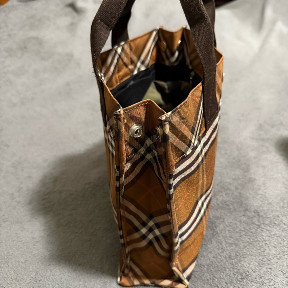 Plaid Brown Tote Bag - Picture 3 of 5